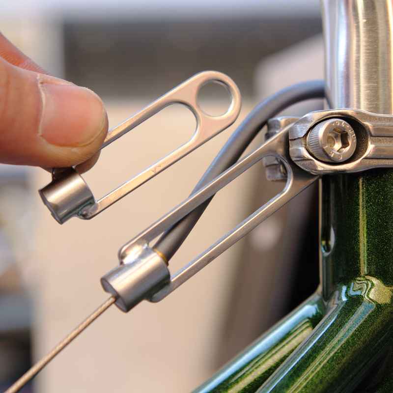 NITTO* brake cable hanger (black) - BLUE LUG ONLINE STORE