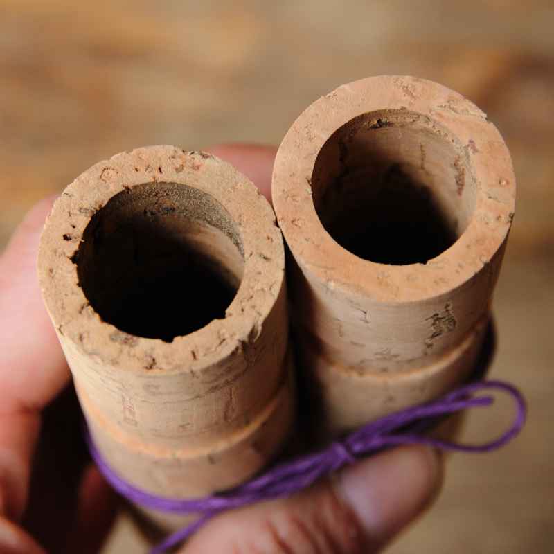 RIVENDELL* miesha's portuguese tree cork grips (shifter) - BLUE