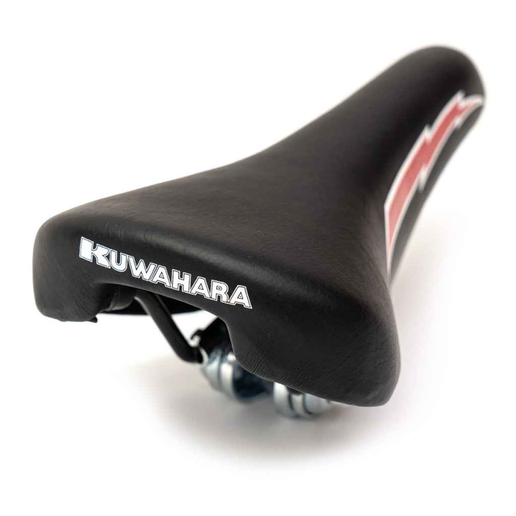 KUWAHARA* lightning saddle (black/red) - BLUE LUG ONLINE STORE