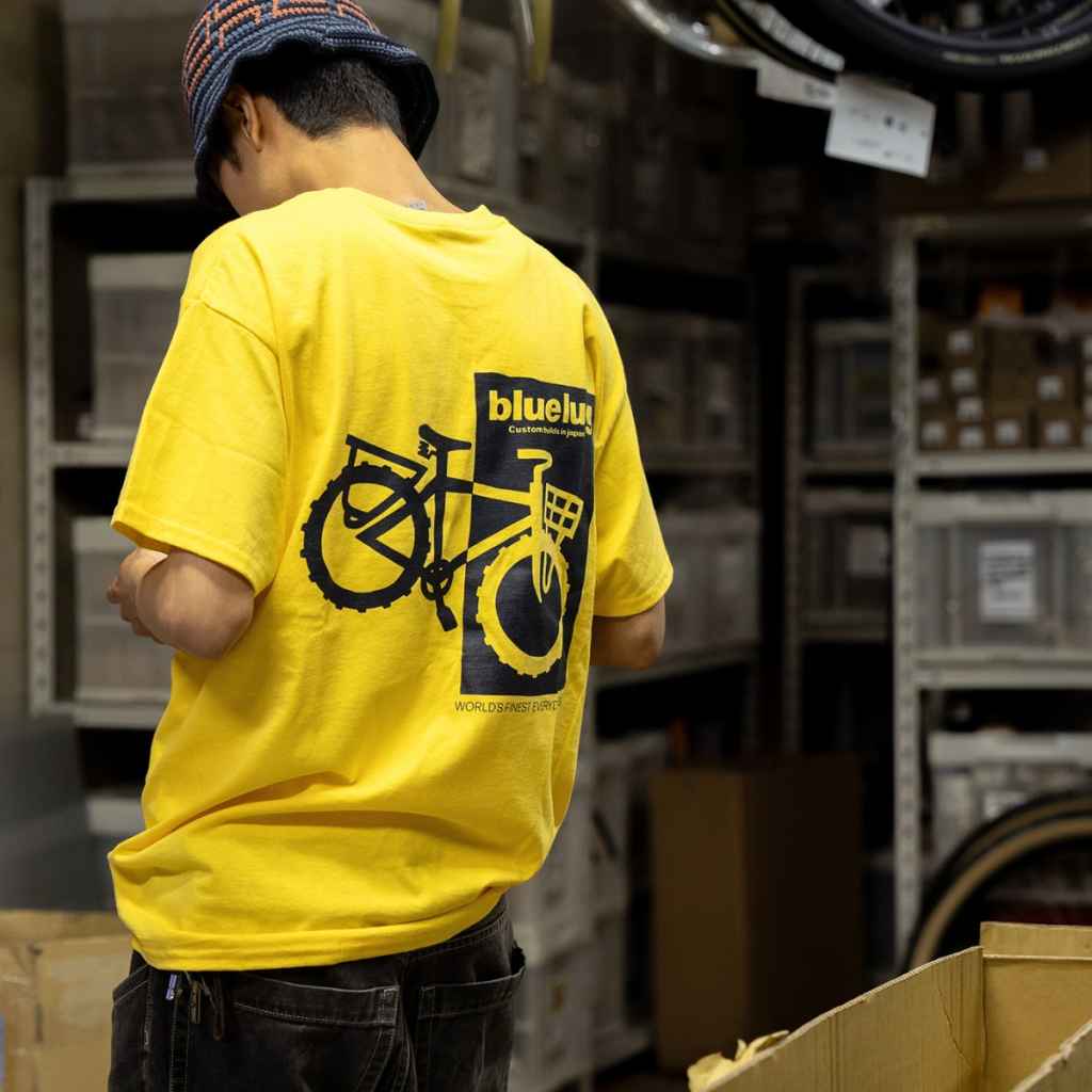BLUE LUG* everyday bike t-shirt (yellow) - BLUE LUG ONLINE STORE