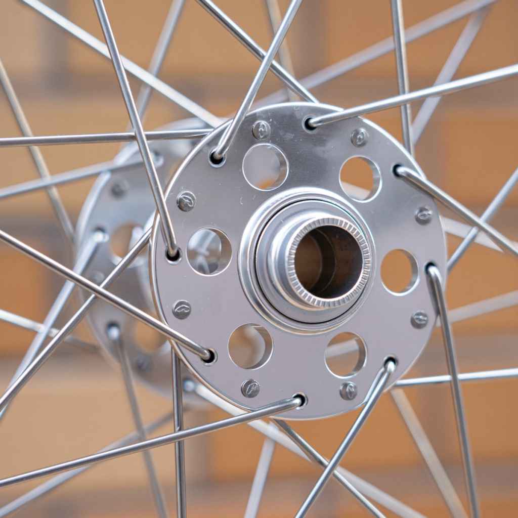 VELO ORANGE×VELOCITY* blunt ss disc wheel 650B (polish) - BLUE LUG