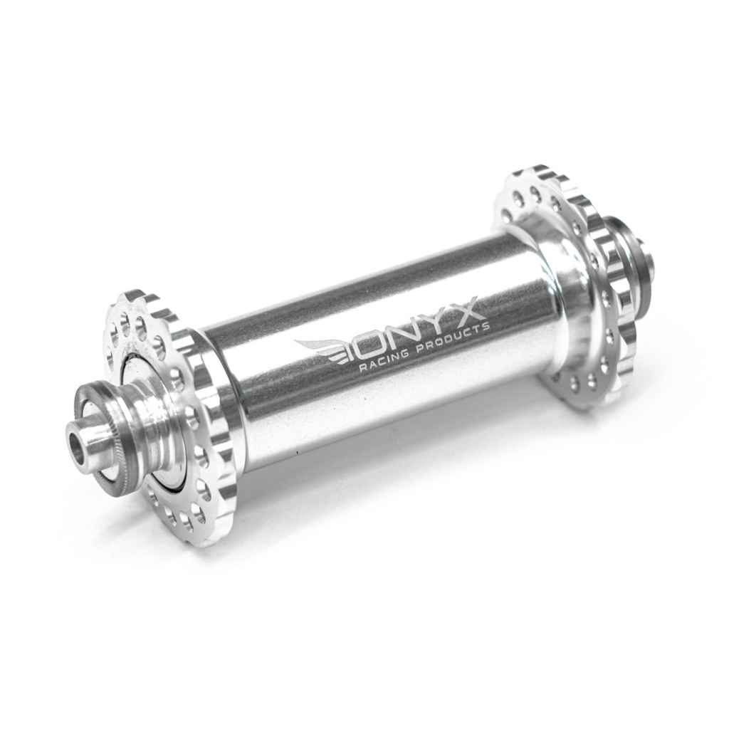 ONYX RACING PRODUCTS* vesper road hub front (silver) - BLUE