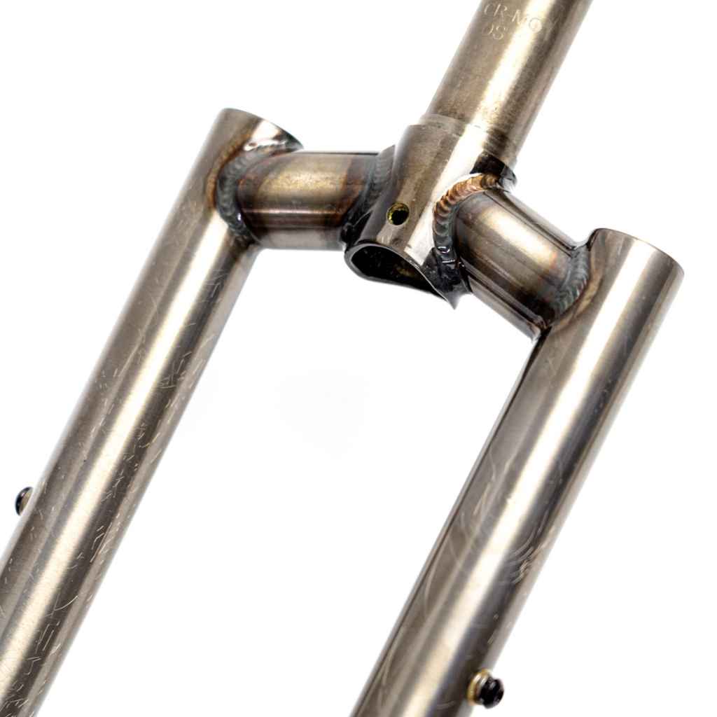 STRIDSLAND* barnacle LITE fork 15mm thru-axle (raw) - BLUE LUG