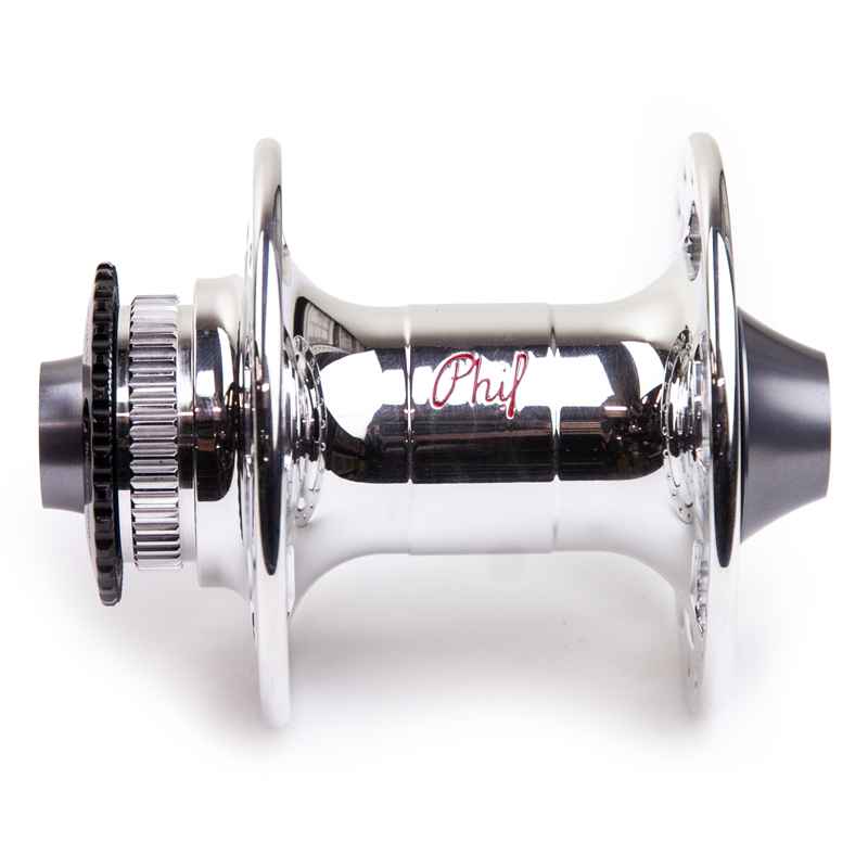 PHILWOOD* high flange track hub rear (silver/single cog