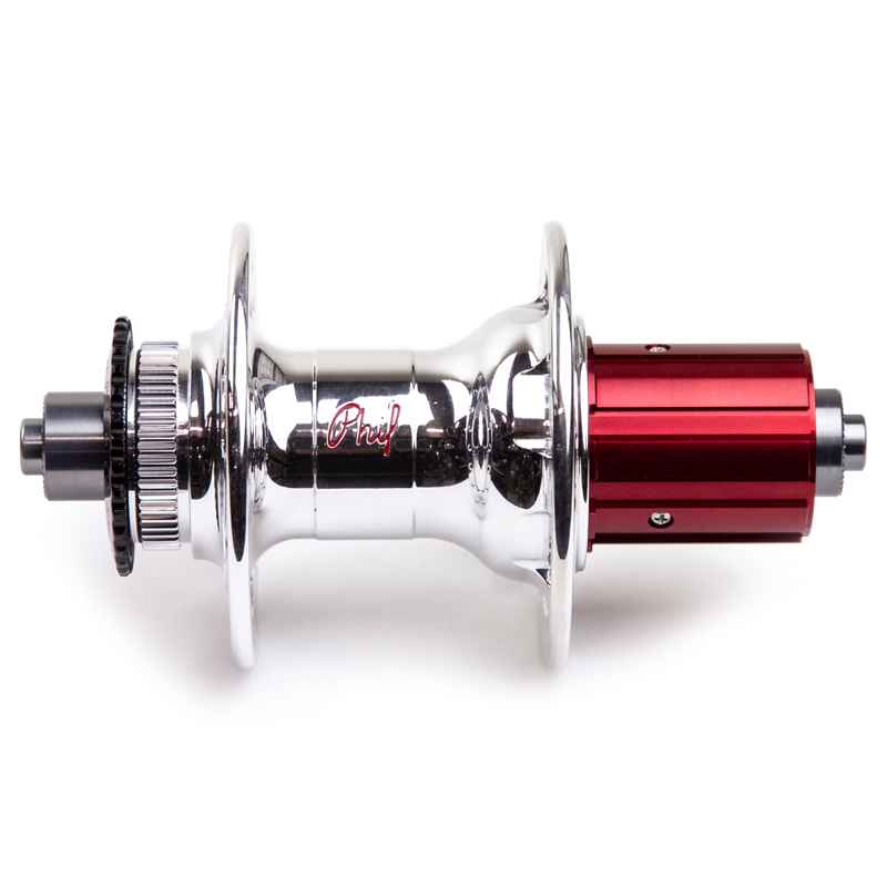 PHILWOOD* center lock disc hub rear (quick/silver) - BLUE