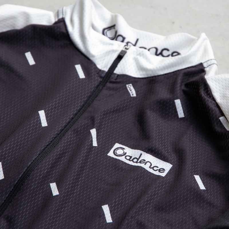 イタリア製　Cadence サイクルジャージ 半袖 Mサイズ CADENCE* lewitt Jersey (black) - BLUE LUG ONLINE STORE