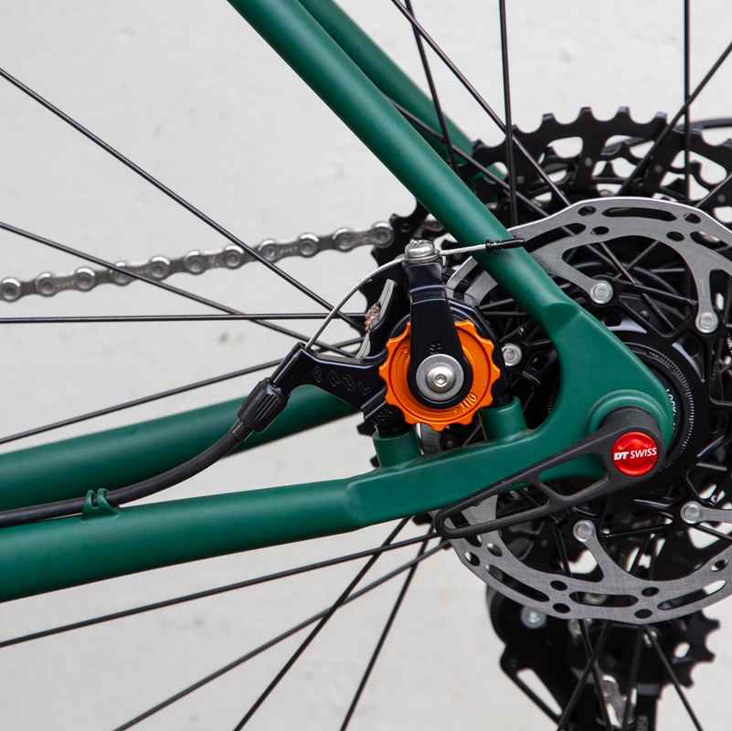 PAUL* klamper post mount disc calliper (black/orange) - BLUE LUG