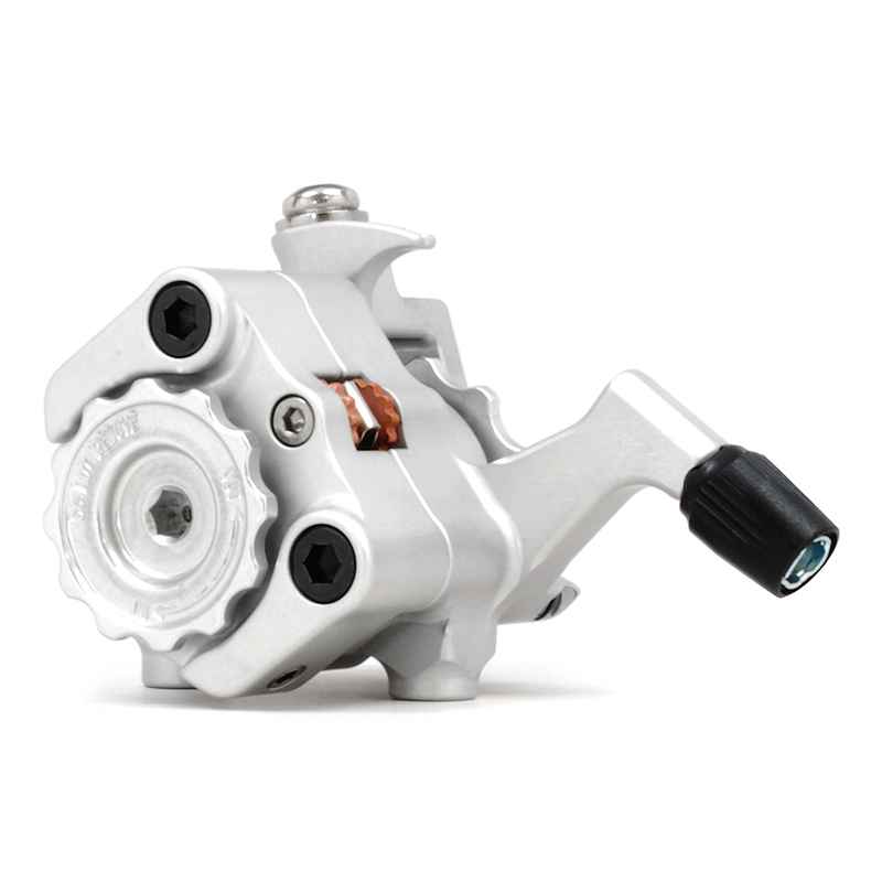 PAUL* klamper flat mount disc calliper (all silver) - BLUE LUG