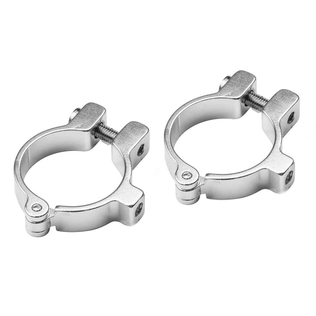VELO ORANGE* hinged water bottle cage clamp (silver) - BLUE LUG