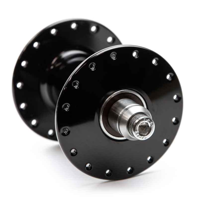 PHILWOOD* high flange track hub front (black) - BLUE LUG ONLINE STORE