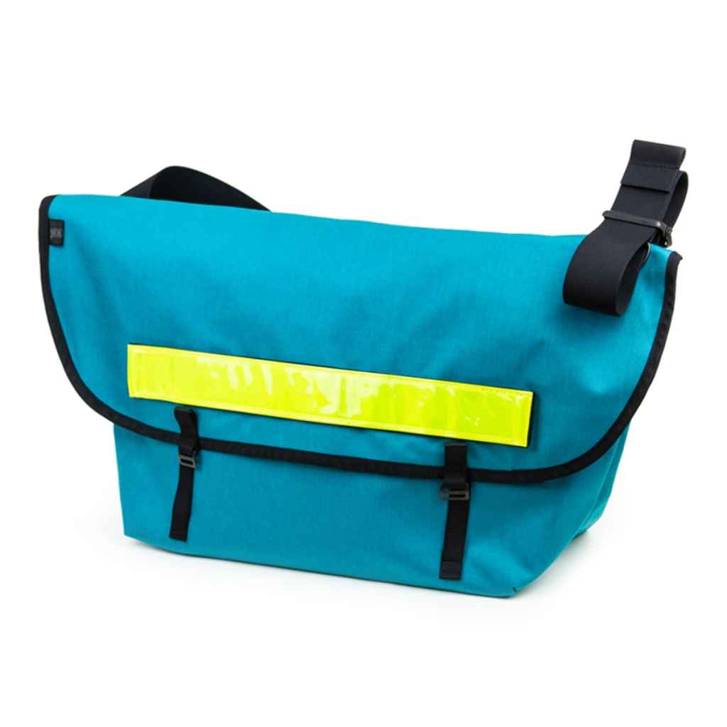 BLUE LUG* the messenger bag (turquoise/reflector) - BLUE LUG