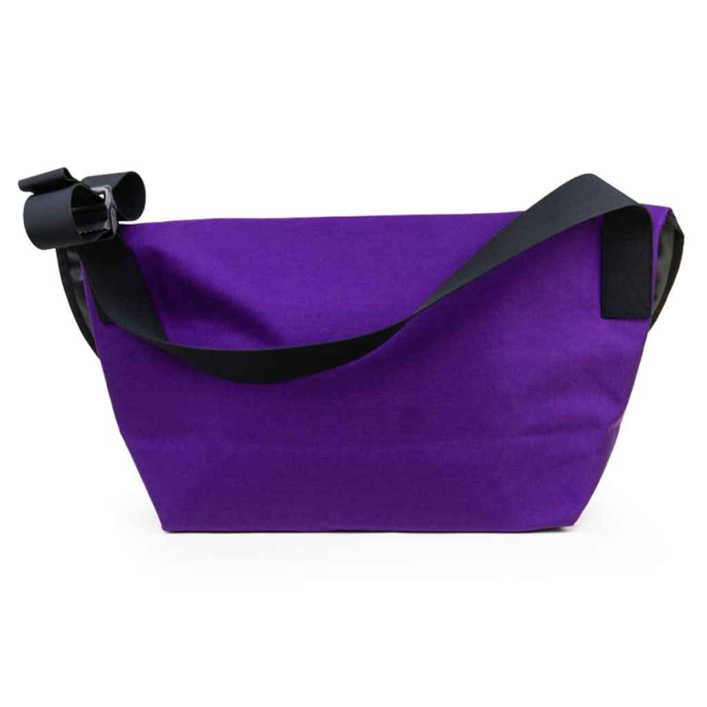 BLUE LUG* the messenger bag (purple/orange reflector) - BLUE
