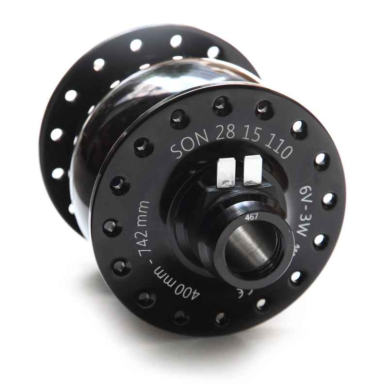 SON NABENDYNAMO* SON 28 15mm boost disc (black) - BLUE LUG