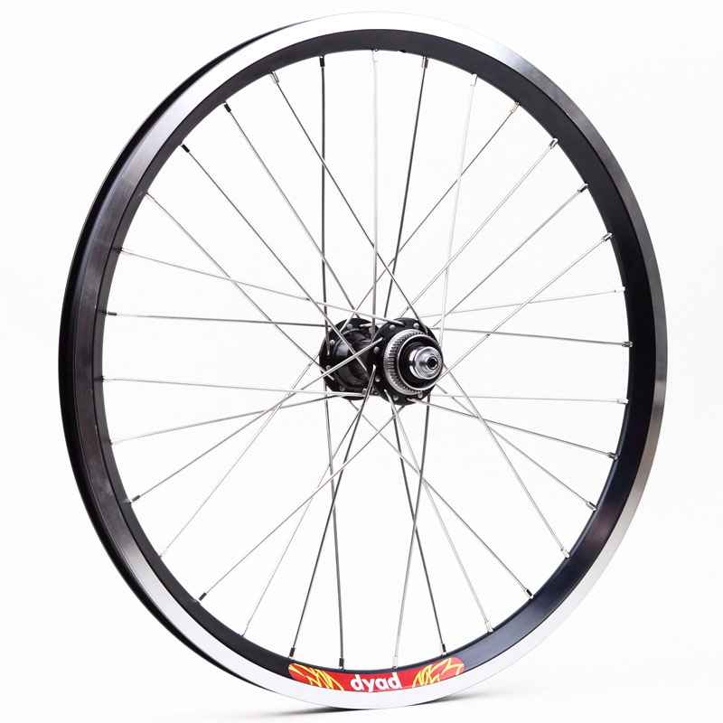 VELOCITY 小径 リム dyad 20インチ ブラック クリンチャー用