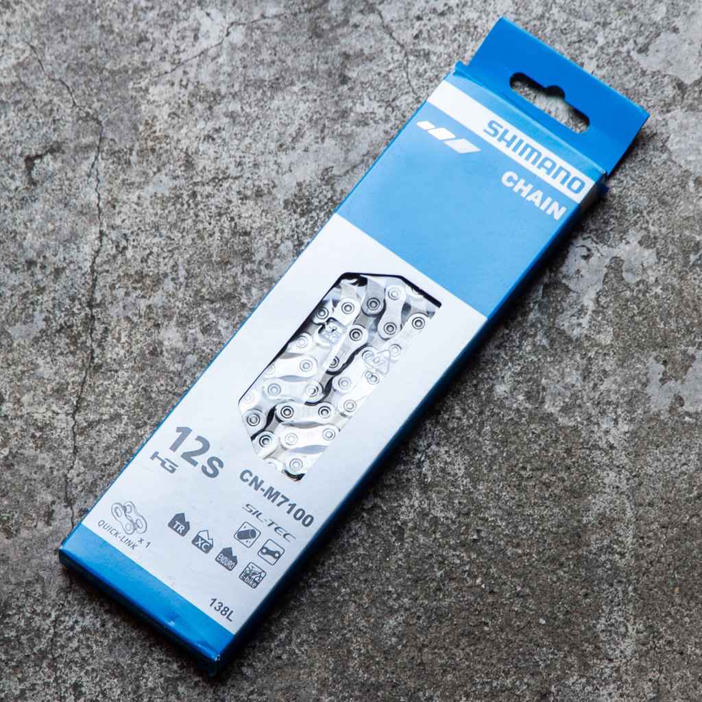 新品4本セット SHIMANO CN-M7100 12速 チェーン 116L シマノ)CN-M7100-12sチェーン105（ネコポス対象商品）116L