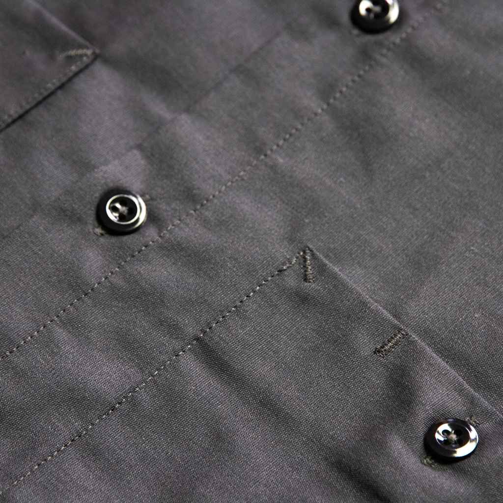 BLUE LUG* box cut mechanic shirt (charcoal gray) - BLUE LUG