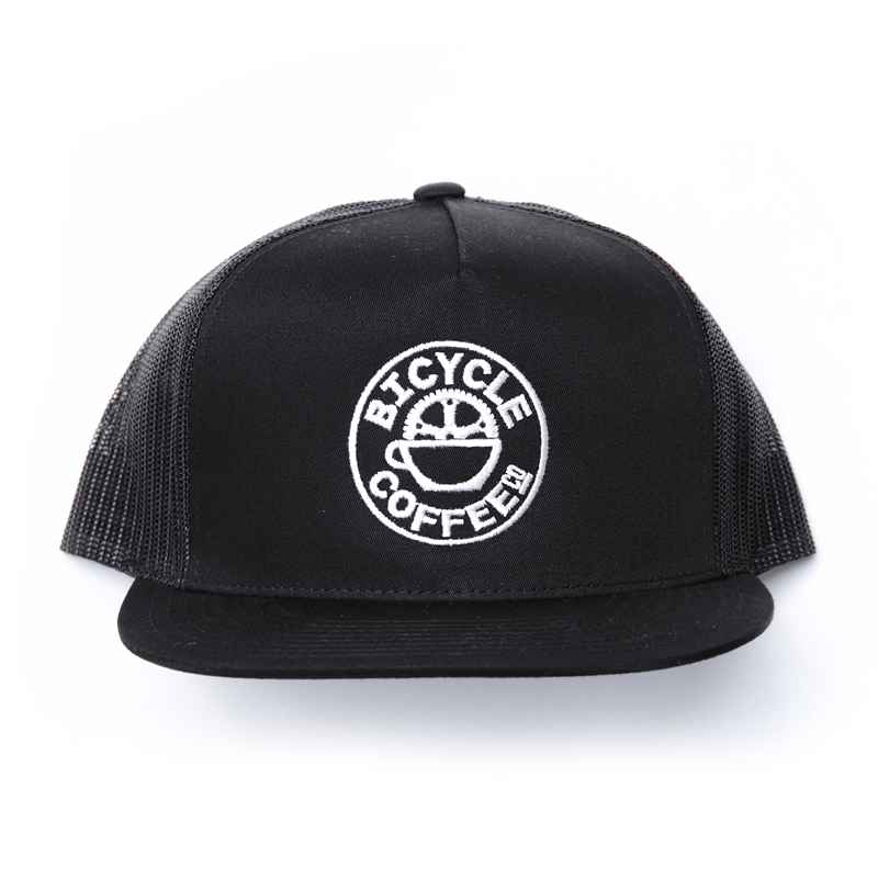 BICYCLE COFFEE* logo mesh cap (black) - BLUE LUG ONLINE STORE