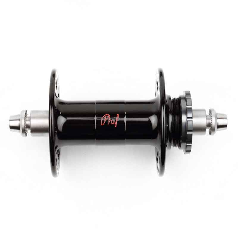 PHILWOOD* center lock disc hub rear (quick/black) - BLUE LUG