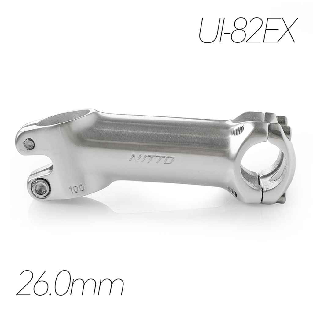 日東　ステム120ミリ、鉄65度 NITTO* UI-82 EX stem (silver) - BLUE LUG ONLINE STORE
