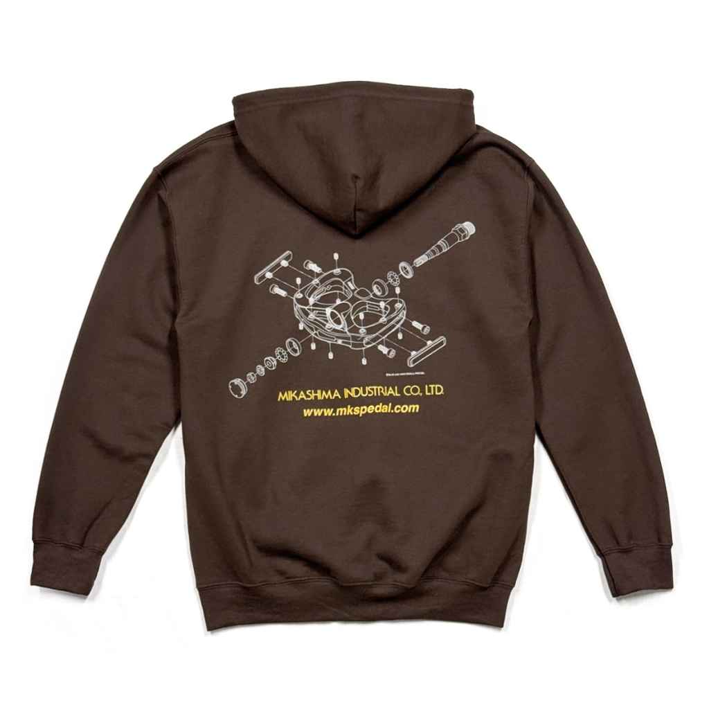 BLUE LUG* mks pretzel zip hoodie (brown) - BLUE LUG ONLINE STORE