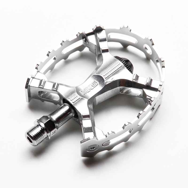 MKS* XC-III bear trap pedal (silver) - BLUE LUG ONLINE STORE