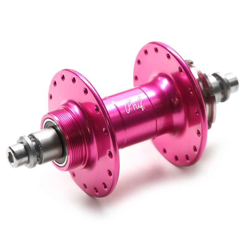 PHILWOOD* high flange track hub rear (pink/fix&free) - BLUE