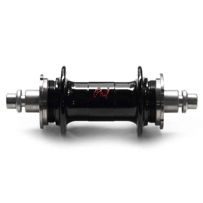 PHILWOOD* low flange track hub rear (silver) - BLUE LUG