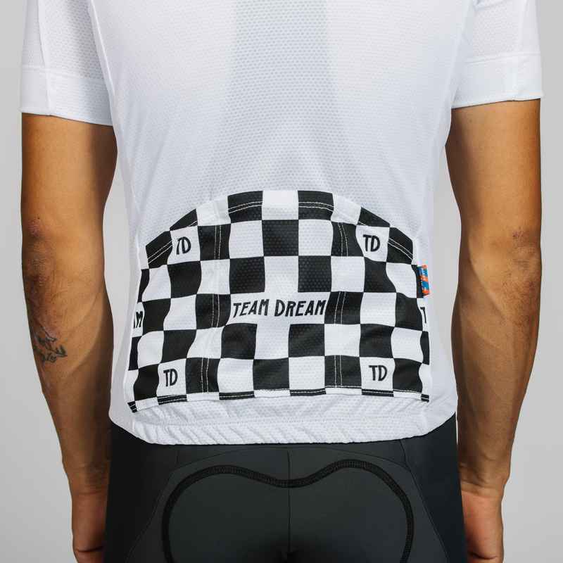 TEAM DREAM* meowchelin cat jersey (white) - BLUE LUG ONLINE STORE