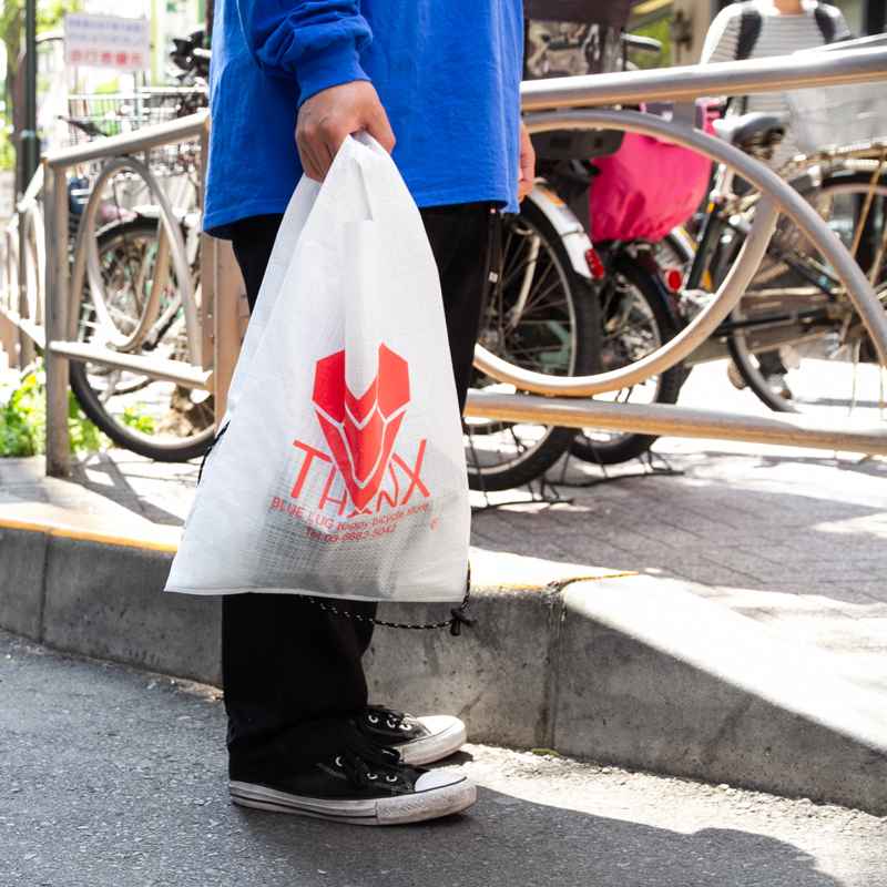 BLUE LUGオリジナルトートバッグ BLUE LUG* big tote (mesh beige) - BLUE LUG ONLINE STORE