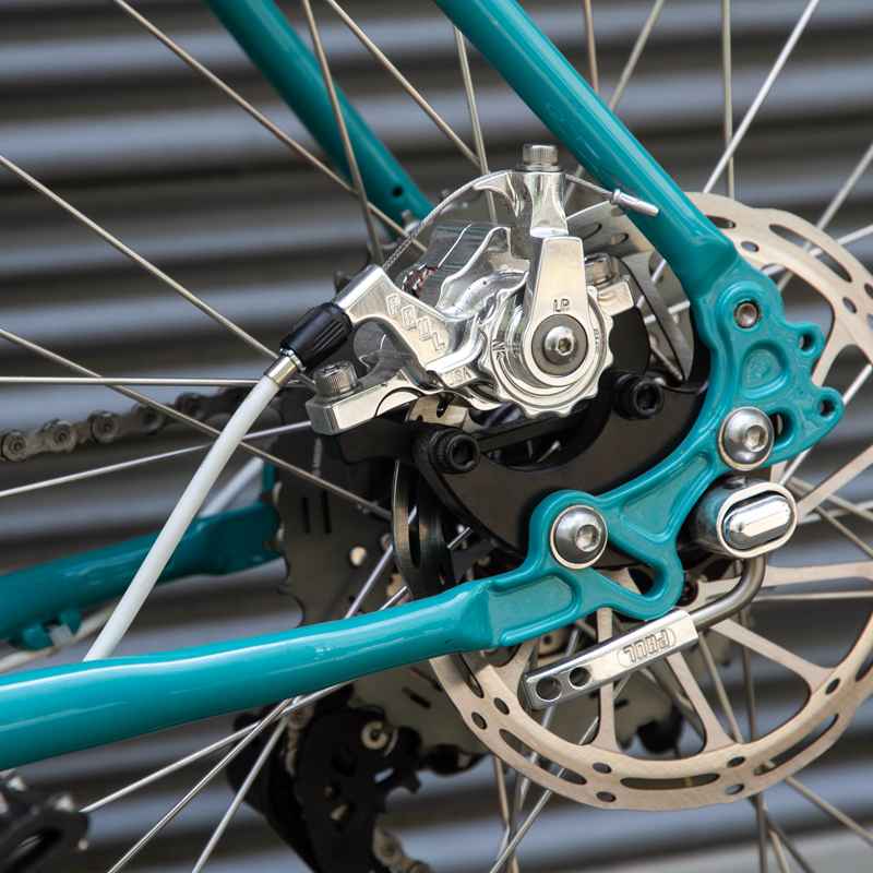 PAUL* klamper post mount disc calliper (polish) - BLUE LUG