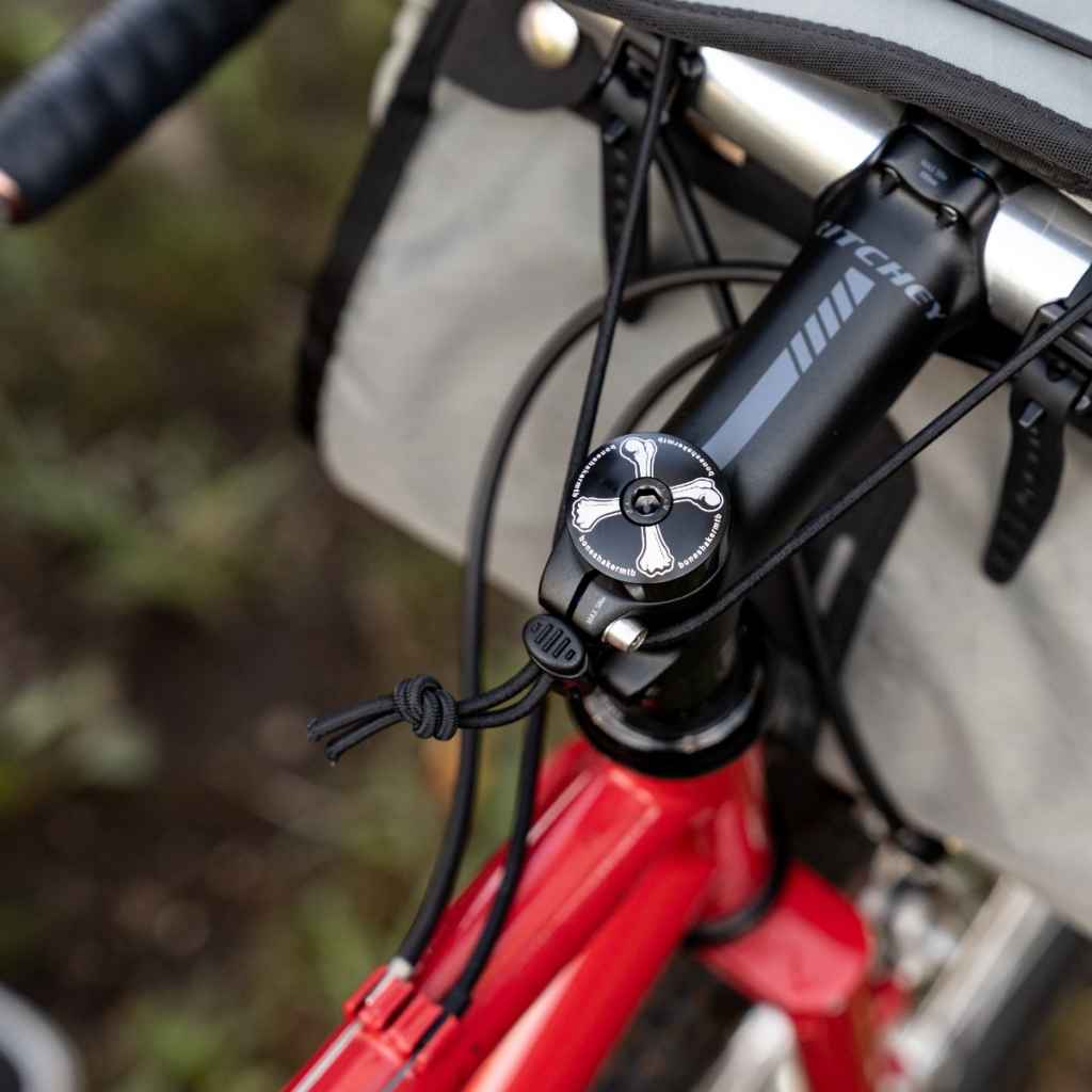 BONESHAKER MTB* bone stem top cap (black) - BLUE LUG ONLINE STORE