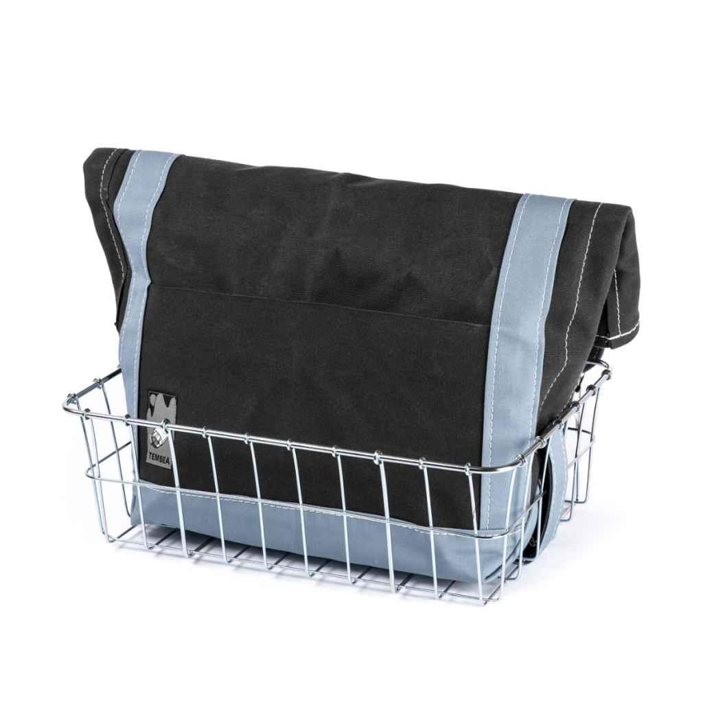 TEMBEA* basket tote for 137 (charcoal/aqua grey) - BLUE LUG