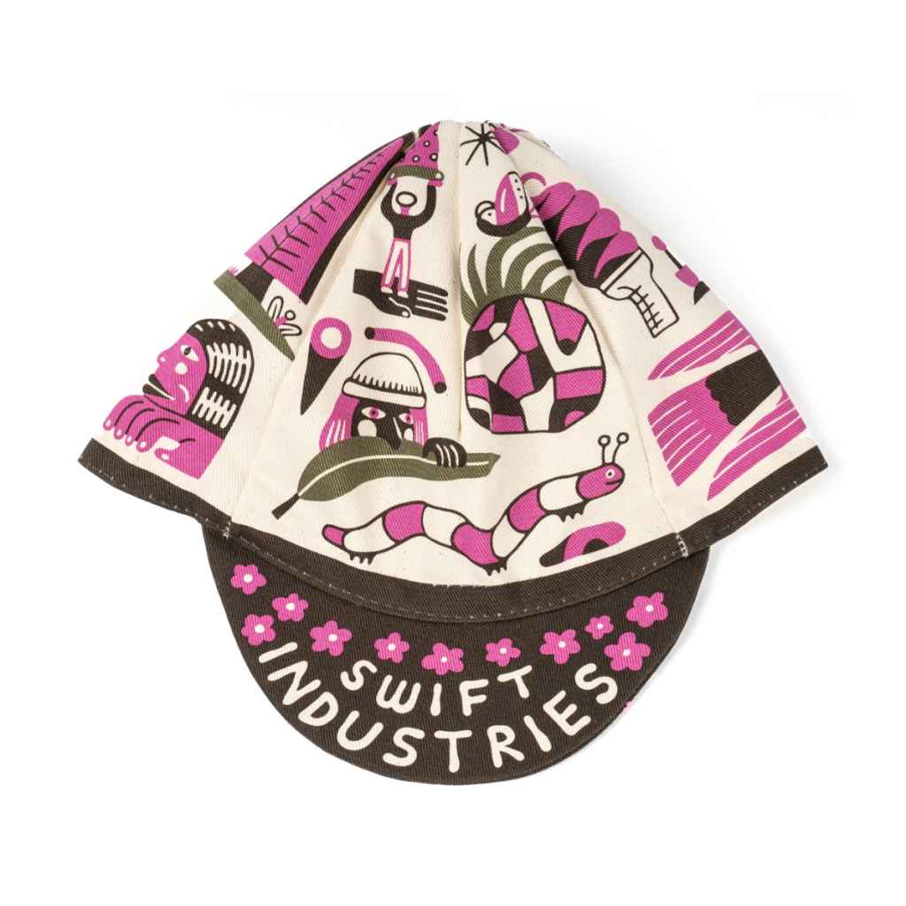 SWIFT INDUSTRIES* explorers club cap (pink/natural) - BLUE