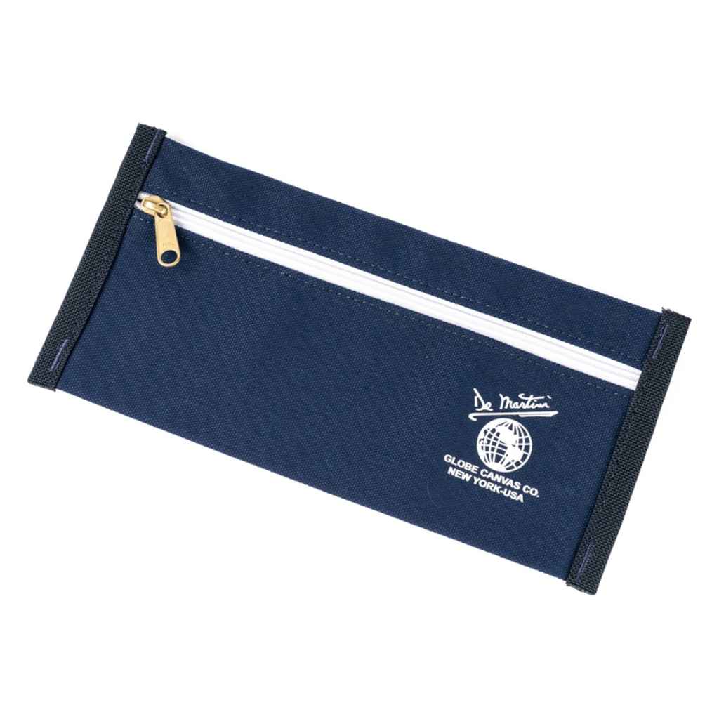 De Martin ネイビー メッセンジャーバッグ　ディマティーニ DE MARTINI* 3602 messenger bag (canvas navy) - BLUE LUG