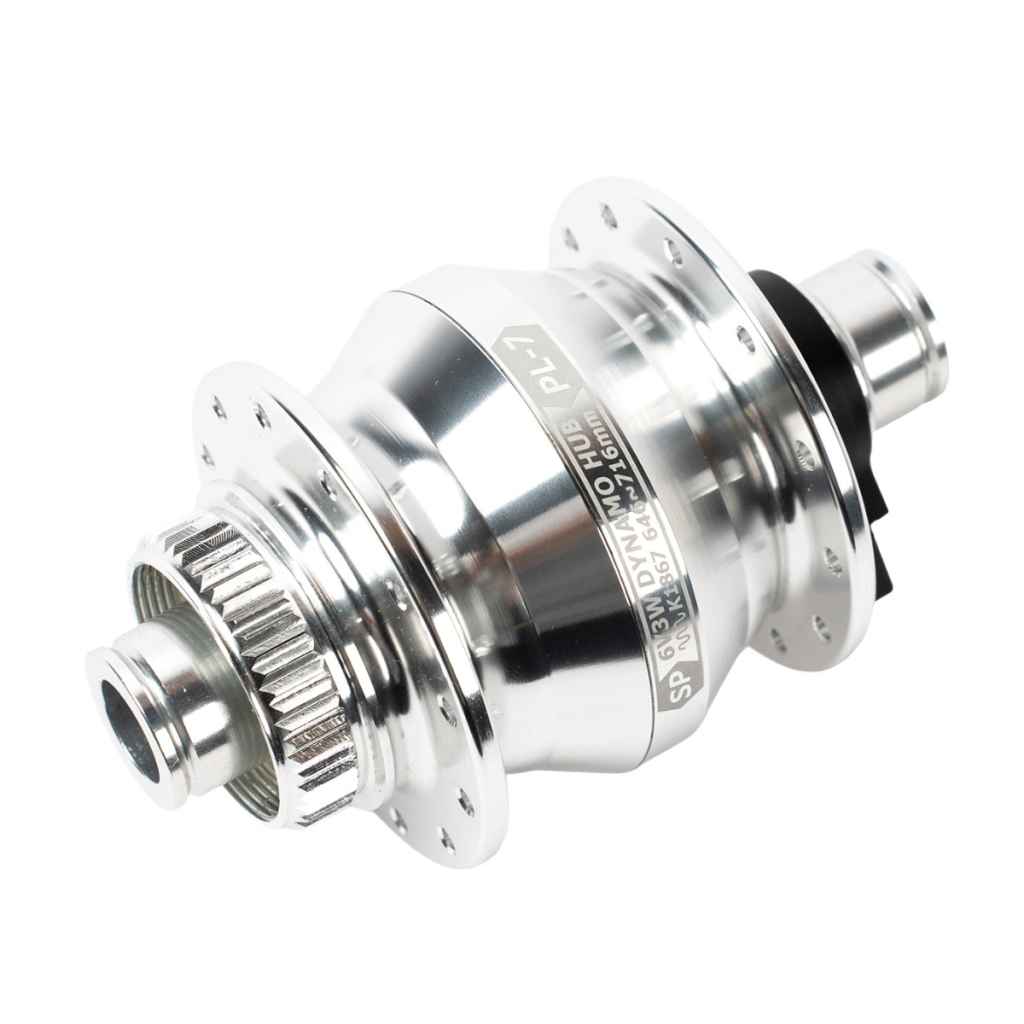 SHUTTER PRECISION* PL-7 dynamo disc hub (silver) - BLUE LUG ONLINE