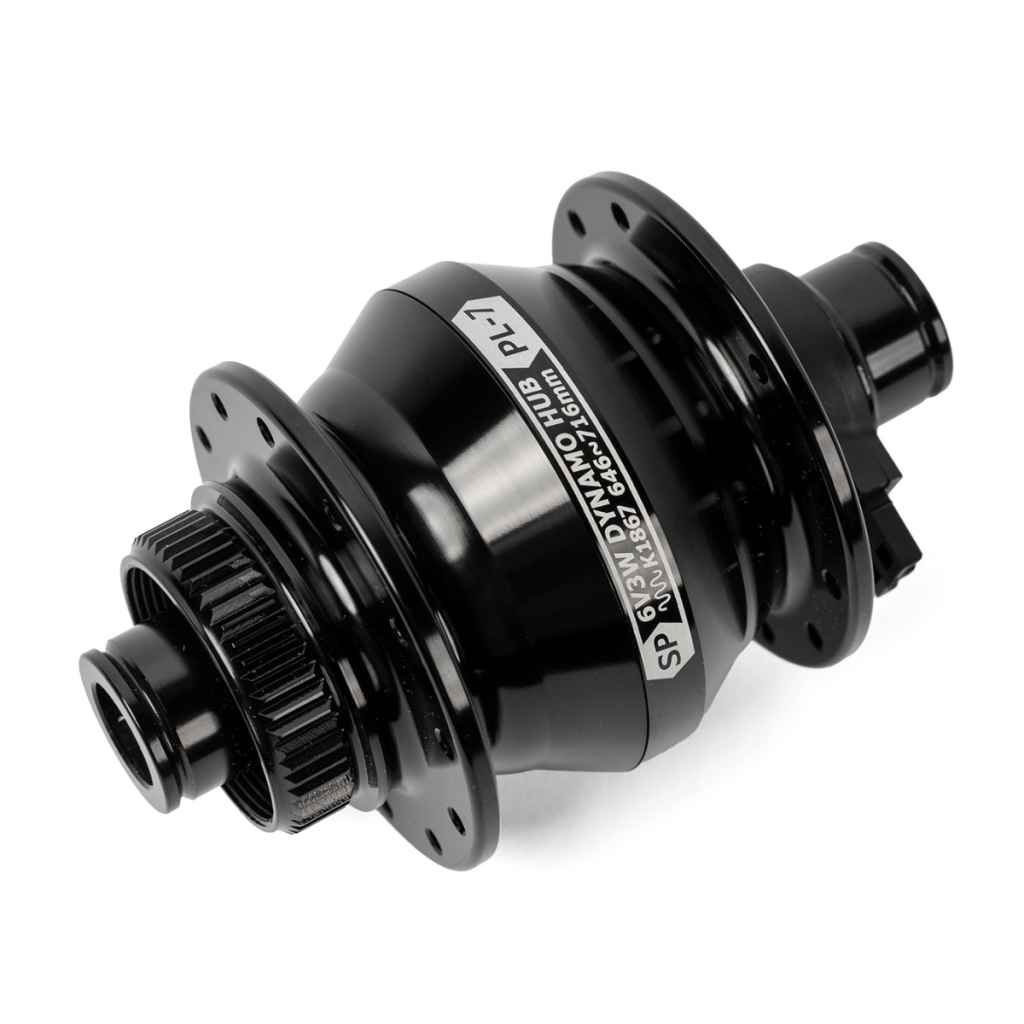 レブリミッター SHUTTER PRECISION* PL-7 dynamo disc hub (black) - BLUE LUG