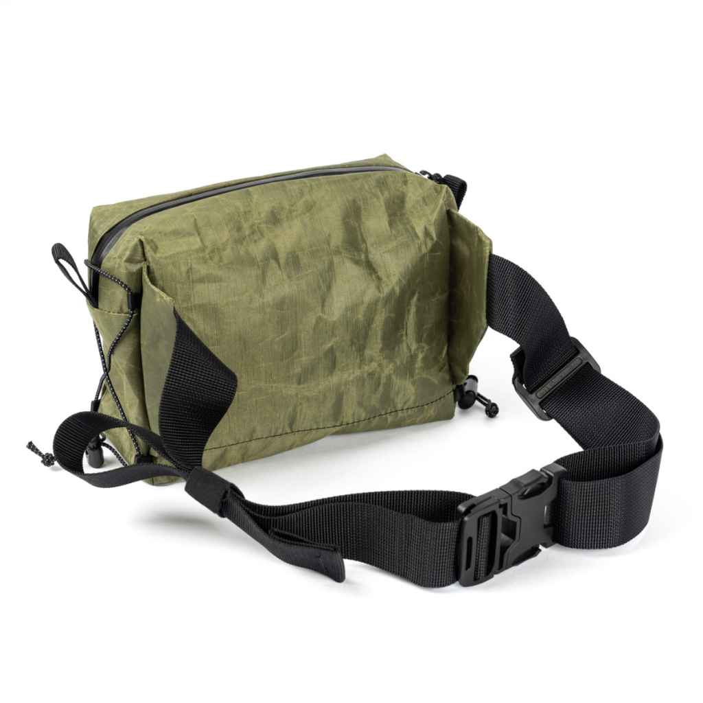 FAIRWEATHER* hip pack (dyneema hybrid olive) - BLUE LUG
