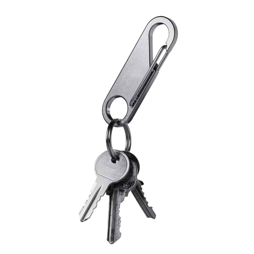 SPURCYCLE* key clip (raw titanium) - BLUE LUG ONLINE STORE