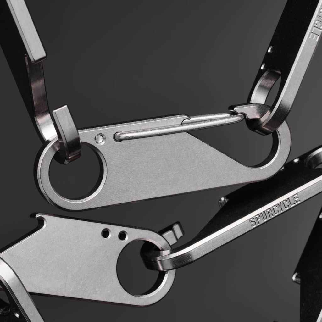 ❤️クリップ様❤️ SPURCYCLE* key clip (raw titanium) - BLUE LUG ONLINE STORE