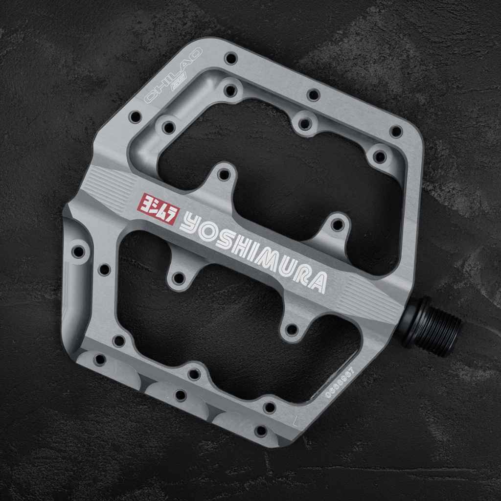 鉄製 銅羅 バイ付 YOSHIMURA* chilao ss large pedal (pewter) - BLUE LUG ONLINE