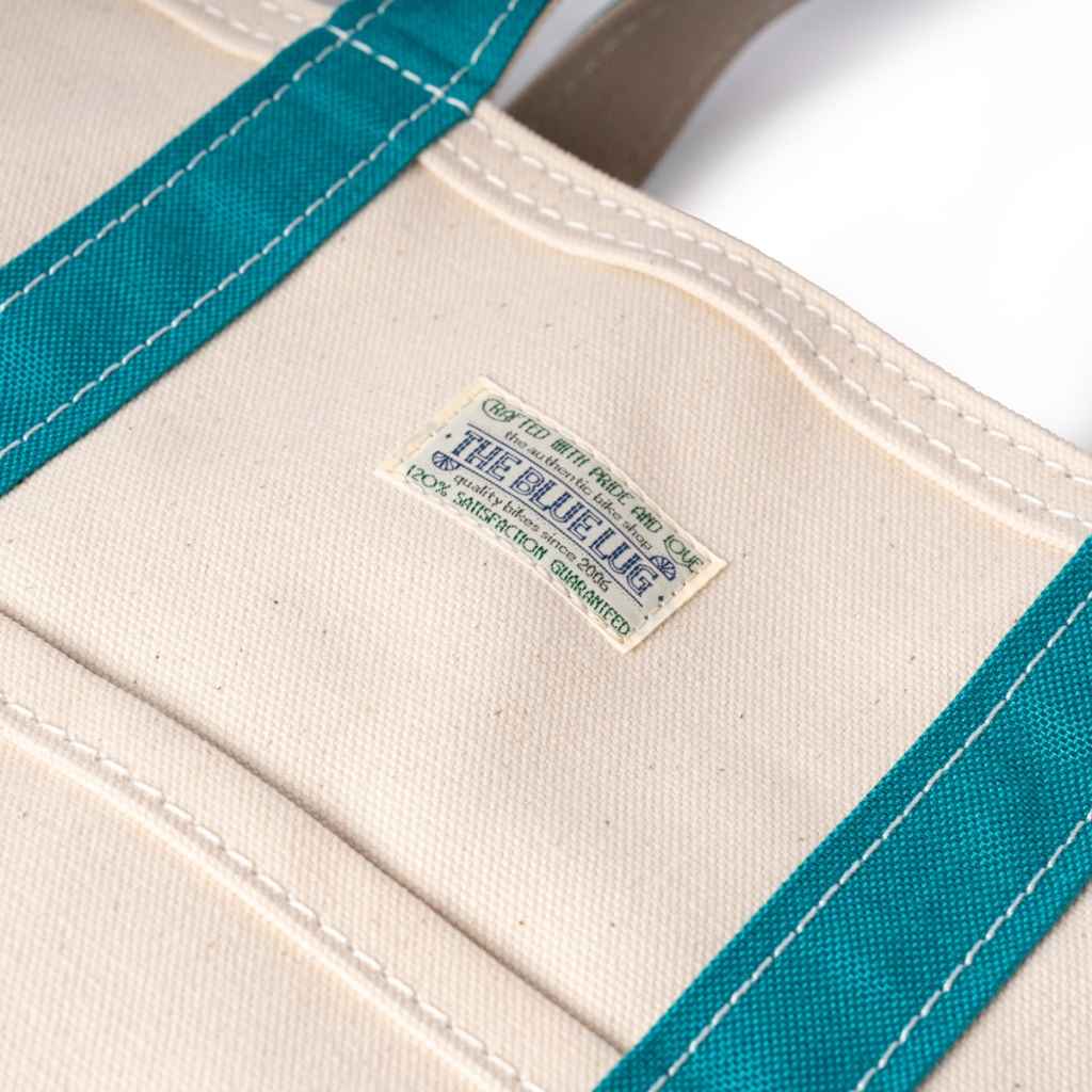 BLUE LUG* boat (canvas/natural/turquoise) - BLUE LUG ONLINE STORE