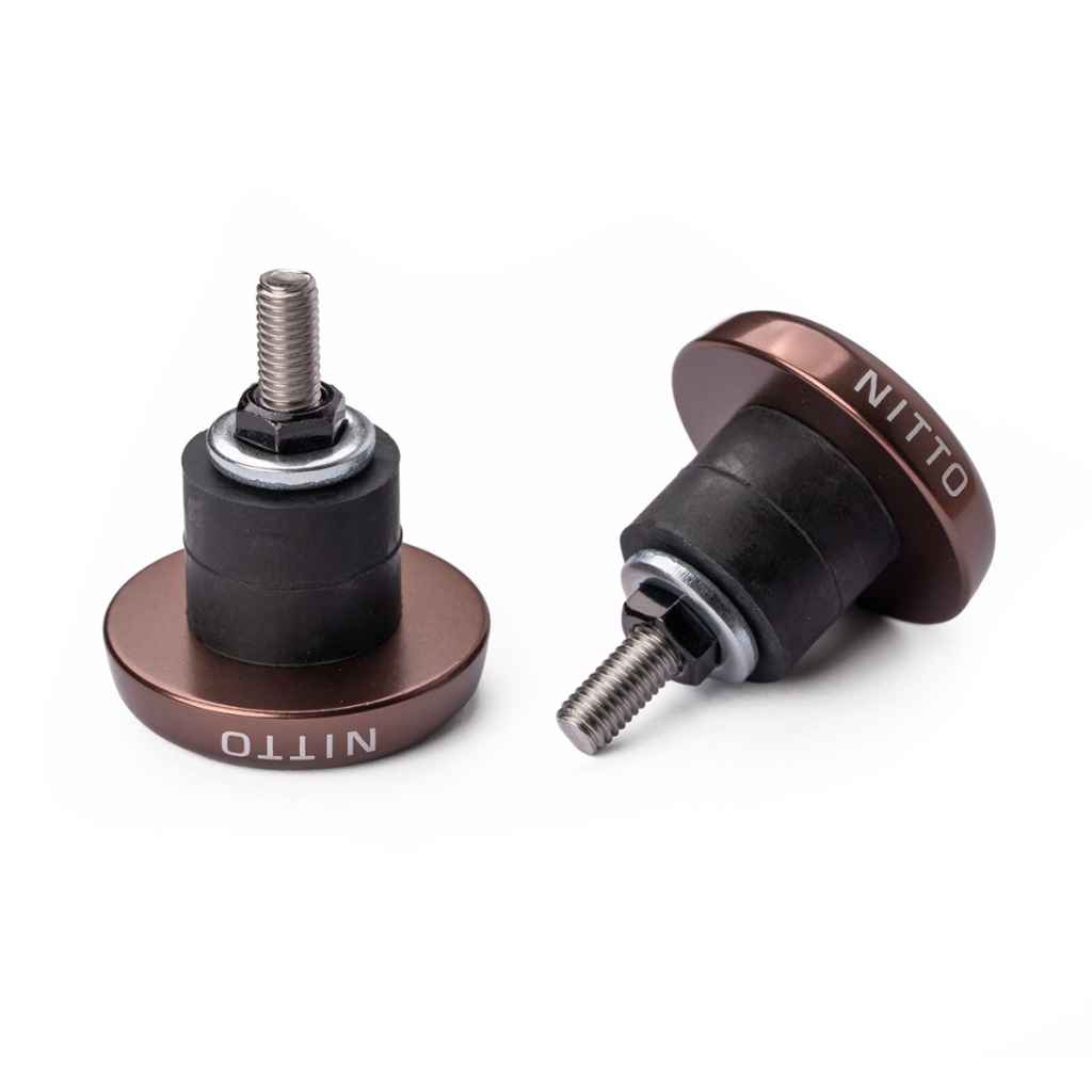 NITTO* FW-25 large bar end (brown) - BLUE LUG ONLINE STORE