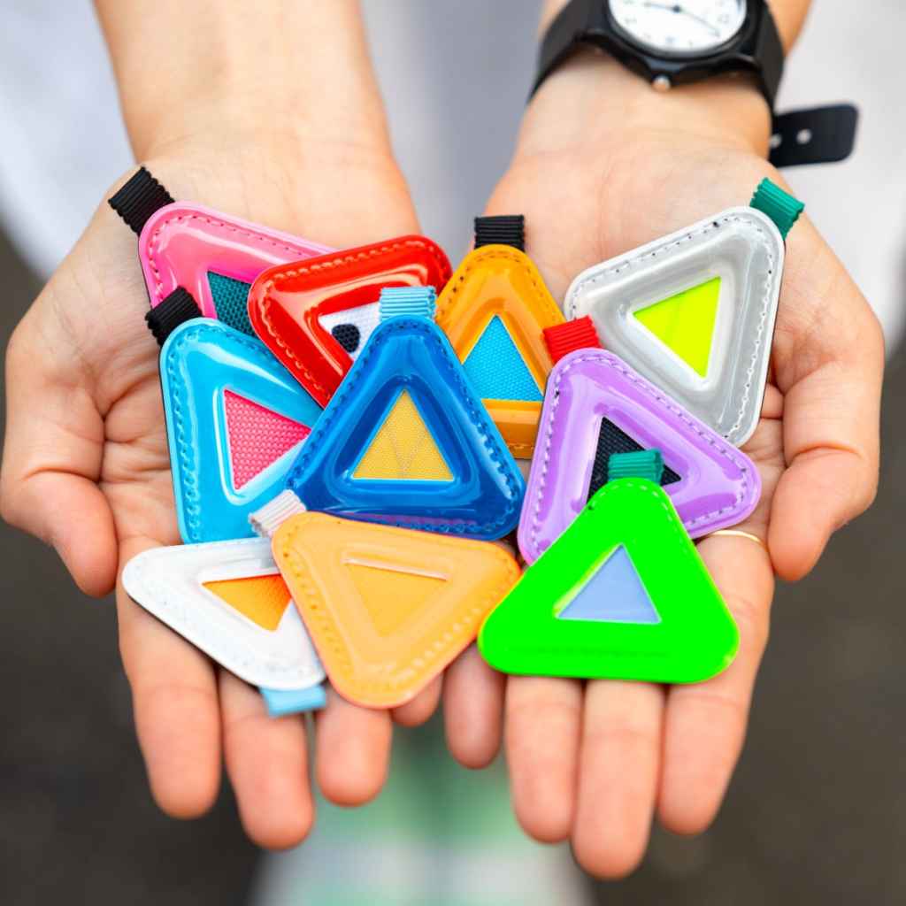 minnano BLUE LUG キーホルダー リフレクター　3点セット BLUE LUG* MINI triangle reflector (assort) - BLUE LUG ONLINE