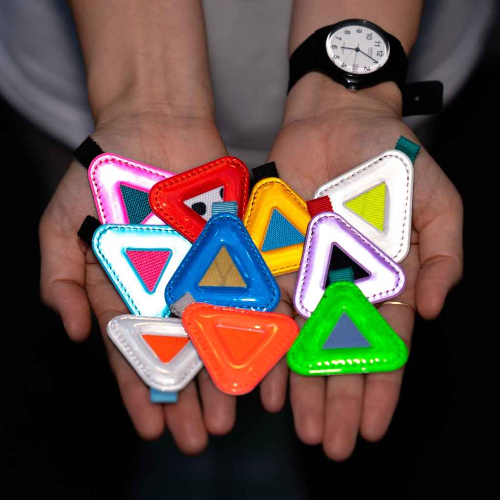 minnano BLUE LUG キーホルダー リフレクター　3点セット BLUE LUG* MINI triangle reflector (assort) - BLUE LUG ONLINE