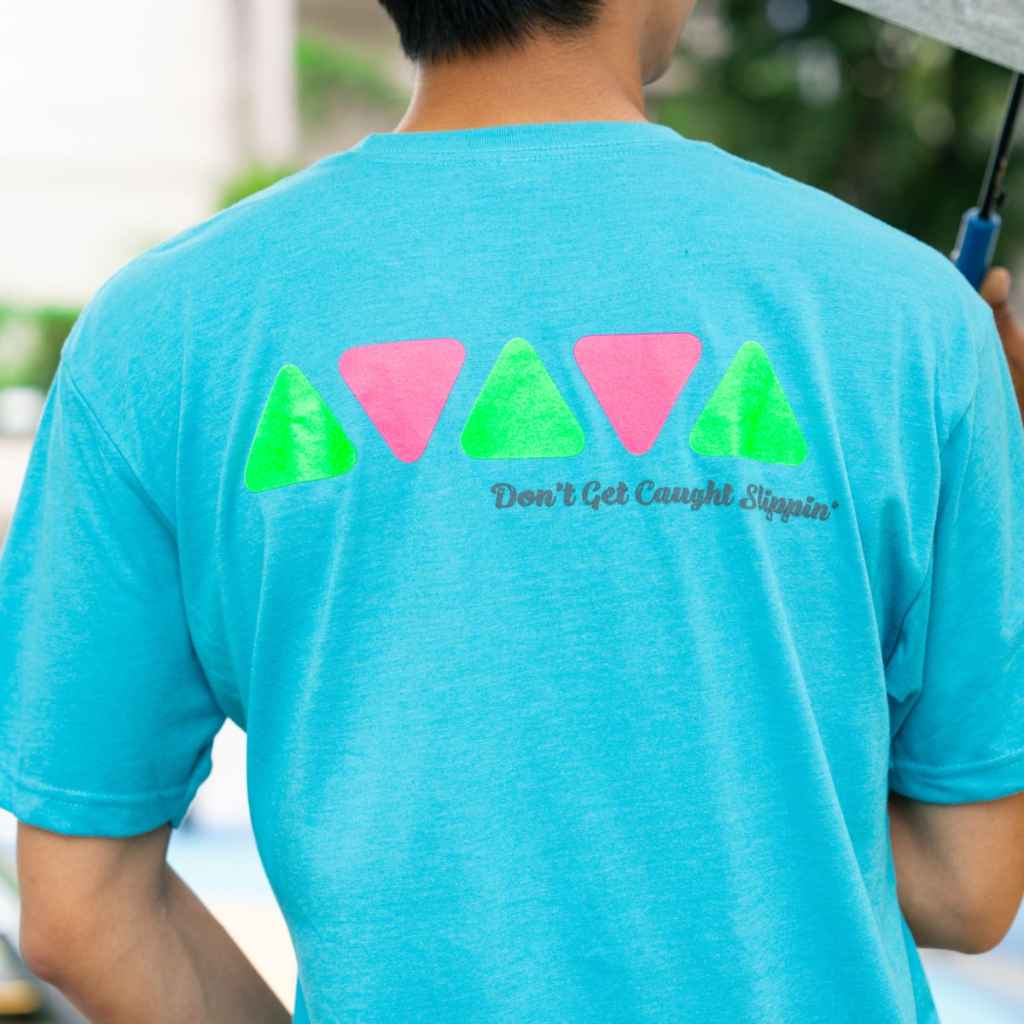 A'ME* neon tri t-shirt - BLUE LUG ONLINE STORE