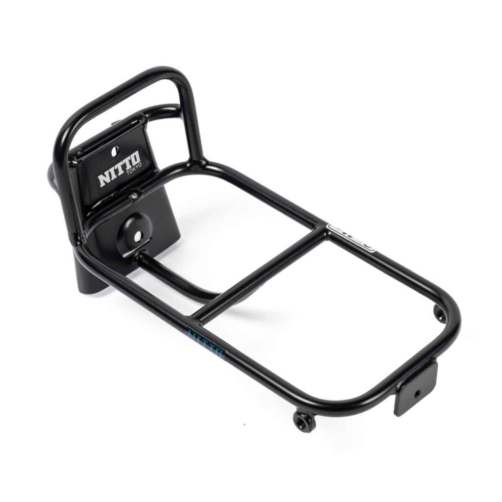 NITTO* BM-1F brompton front carrier (black) - BLUE LUG