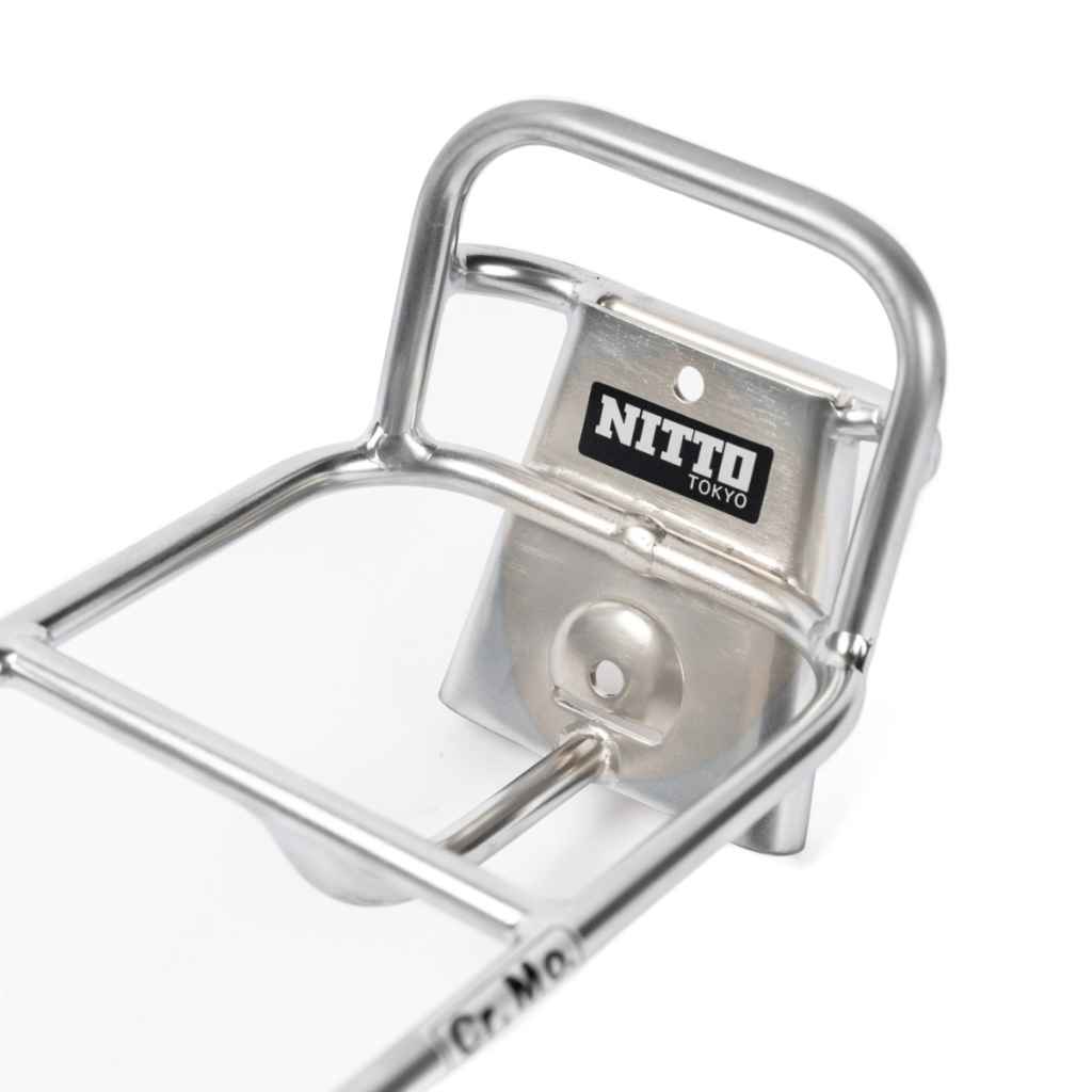 NITTO* BM-1F brompton front carrier (silver) - BLUE LUG