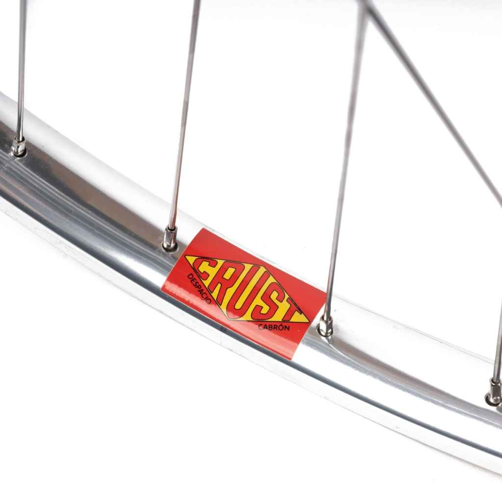 CRUST BIKES* rim brake wheelset (polish/100/135mm) - BLUE