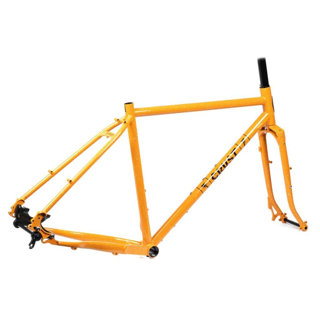 CRUST BIKES evasion XM フレームセット全て新品 CRUST BIKES* evasion frame (orange speckle) - BLUE LUG