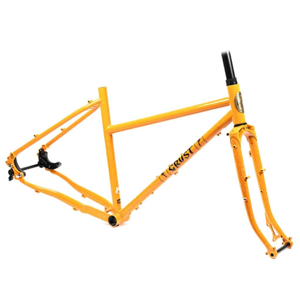 自転車本体 CRUST BUKES evasion step throw CRUST BIKES* evasion step through frame (orange speckle) - BLUE